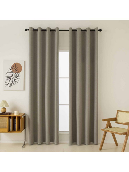 Beauty Home Κουρτίνα Συσκότισης Παραθύρου με Τρουκς 270x140 Art 8446 Μπεζ