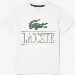 Lacoste Παιδικό T-Shirt Κοντομάνικο Λευκό 3TJ3804-001