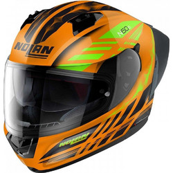 Nolan N60-6 Sport Hotfoot Led 27 Orange Black Light Green Κράνος Μηχανής Full Face 1470gr