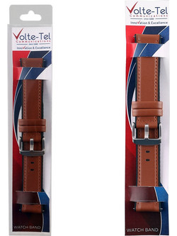 Volte-Tel Λουράκι Δερμάτινο Brown (Universal 22mm)