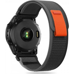 Tech-Protect Nylon Λουράκι Υφασμάτινο Black / Orange (Fenix 3 / 5X / 3HR / 5X Plus / 6X / 6X / 7X)