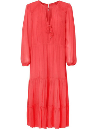 Pepe Jeans Bay Maxi Καθημερινό Φόρεμα Κόκκινο PL953437-241