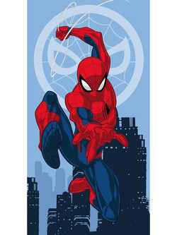 Borea Spider-Man Παιδική Πετσέτα Θαλάσσης Microfiber Γαλάζια 70x140cm