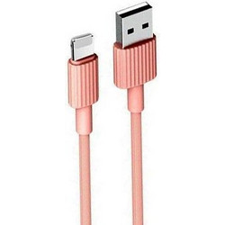 XO NB156 USB-A to Lightning Cable 1m Pink 6920680871926