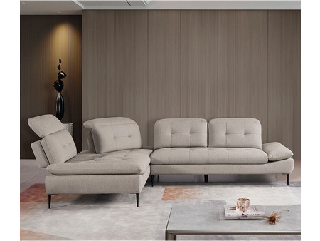 Woodwell Ε945,11 Γωνιακός Καναπές Δεξιά Γωνία Μπεζ 303x224x108cm Ε945,11