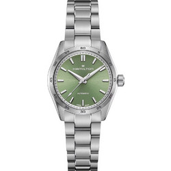 Hamilton Jazzmaster Γυναικείο Ρολόι Αυτόματο με Ασημί Μεταλλικό Μπρασελέ H36105160