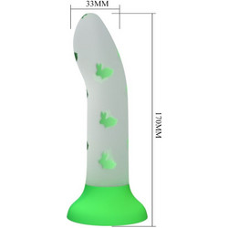 Pretty Love Magical Nightfall Luminous Dildo με Βεντούζα Πράσινο