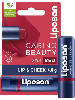 Liposan Caring Beauty Lip & Cheek Red SPF30 4.8gr