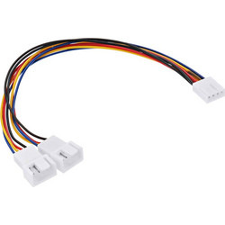 18320 Καλώδιο Τροφοδοσίας 4-Pin Molex Female to 2 x 4-Pin Molex Male 0.3m Multicolor
