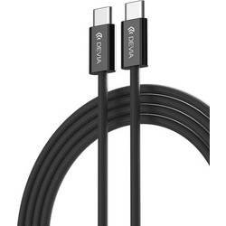 Devia Braided USB-C to USB-C 60W 1m Black DVCB-106154