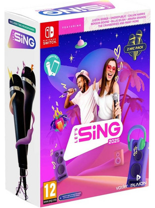 Let's Sing 2025 Double Mic Bundle Nintendo Switch