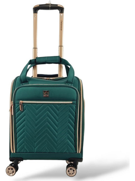 Diplomat Monaco ZC9001 Βαλίτσα Καμπίνας 46x24x20cm με 4 Ρόδες Πράσινη