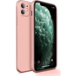 Bodycell Square Liquid Silicon Back Cover Pink (iPhone 12)
