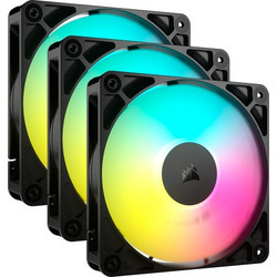 Corsair RS120 ARGB Case Fan 120mm με Σύνδεση 3-Pin 4-Pin PWM 3τμχ Black