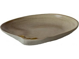 Raw Shell Κοχύλι Πιάτα Ρηχά Πήλινα 3τμχ RD19153-S