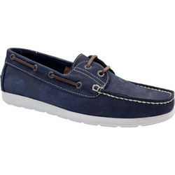 Safe Step Ανδρικά Μοκασίνια Boat Shoes Καστόρινα Navy Μπλε 453532