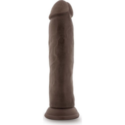 Blush Dr. Skin Thick Posable Shaft Ρεαλιστικό Dildo με Βεντούζα 23.5cm Chocolate