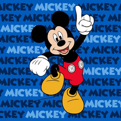 Dimcol Disney Mickey 50 Παιδική Πετσέτα Προσώπου / Χεριών 30x30cm Μπλε
