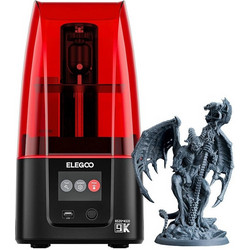 Elegoo Mars 4 3D Printer Ρητίνης Αυτόνομος 0.019mm/s 77.76x153.36x165mm