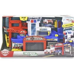 Dickie Toys Σετ Γκαράζ Πυροσβεστικής