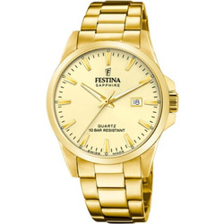 Festina Ανδρικό Ρολόι με Χρυσό Μεταλλικό Μπρασελέ F20044/4