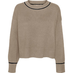 Vero Moda Γυναικεία Πλεκτή Μπλούζα Καφέ 10318077