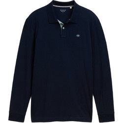 Tom Tailor Ανδρική Μπλούζα Polo Μακρυμάνικη Navy Μπλε 1043278-10668