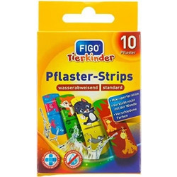 Figo Animals Παιδικά Αδιάβροχα Αυτοκόλλητα Επιθέματα 10τμχ