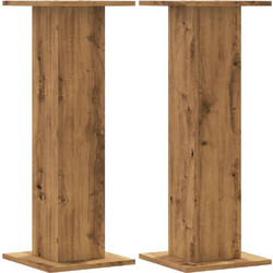 vidaXL 852671 Βάσεις Ηχείων Δαπέδου Oak