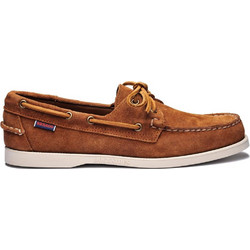 Sebago Portland Flesh Out Ανδρικά Μοκασίνια Boat Shoes Καστόρινα Ταμπά L7111PTW-907R