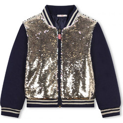 Billieblush Παιδικό Μπουφάν Χειμωνιάτικο Bomber Navy Μπλε Χρυσό U20429-Z98