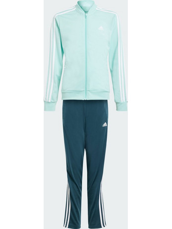 Adidas Essentials 3-Stripes Παιδικό Σετ Φόρμας Τιρκουάζ IM0283