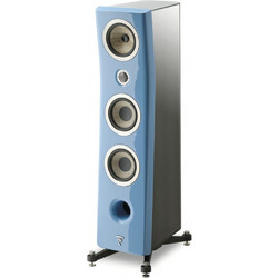 Focal Kanta No2 Ζεύγος Ηχείων Hi-Fi Δαπέδου 300W 3 Δρόμων Black HG Gauloise Blue LQR