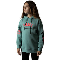 Enjoy Παιδικό Φούτερ με Κουκούλα Πράσινο Mint 243032-02