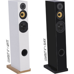 Davis Courbet n7 Ζεύγος Ηχείων Hi-Fi Δαπέδου 130W 3 Δρόμων Black
