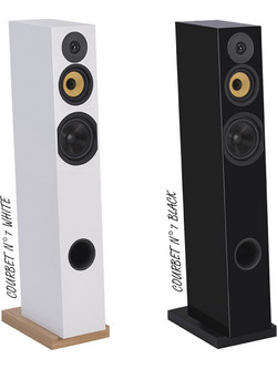 Davis Courbet n7 Ζεύγος Ηχείων Hi-Fi Δαπέδου 130W 3 Δρόμων Black