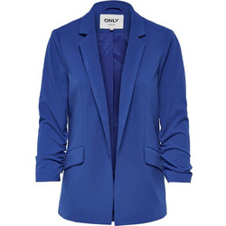 Only Γυναικείο Σακάκι Μακρύ Υφασμάτινο Royal Blue 15166743