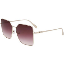 Longchamp LO173S 727 Γυναικεία Γυαλιά Ηλίου Τετράγωνα Μεταλλικά Χρυσά με Μαύρο Degradee Φακό