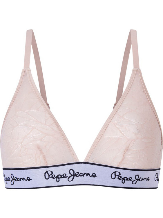 Pepe Jeans Σουτιέν Τριγωνάκι χωρίς Μπανέλα Ροζ PLU10930-301