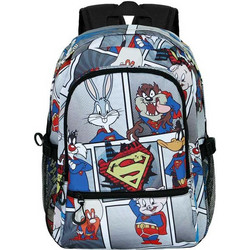 Karactermania Looney Tunes Super Tunes Σχολική Τσάντα Πλάτης Δημοτικού Γκρι KMN05971