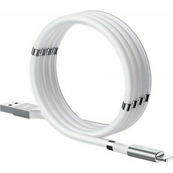 Remax RC-125i Magnetic USB-A to Lightning Cable 1m White RC-125I