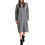 Funky Buddha Midi Καθημερινό Φόρεμα Πλεκτό Ανθρακί FBL010-103-13
