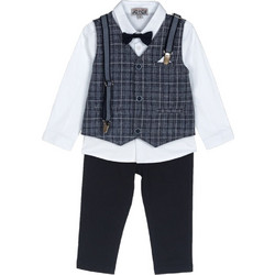 Joyce Παιδικό Κοστούμι για Αγόρι Λευκό Navy Μπλε 2494902-01