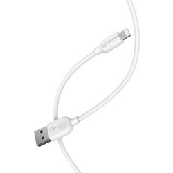 Borofone BX14 USB-A to Lightning Cable 2m White 6957531090007