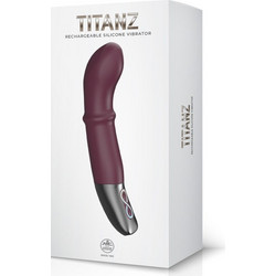 NMC Titanz 7" G-Spot Vibrator Δονητής G-Spot 17.78cm Κόκκινος