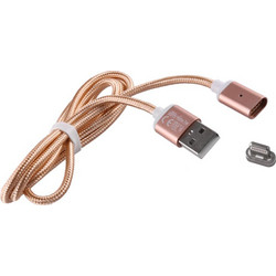 Volte-Tel VCD08 Braided Magnetic USB-A to Lightning Cable 1m Golden 5205308228384