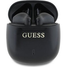 Guess Printed Classic Logo Ακουστικά Bluetooth In Ear Ανθεκτικά στο Νερό Black