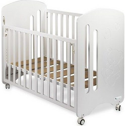 Interbaby Nature Πολυμορφική Κούνια για Στρώμα 60x120cm Λευκή + Προίκα Μπλε L91776A-1