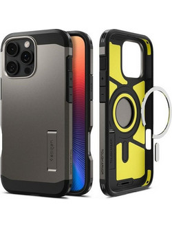 Spigen Tough Armor AI MagFit Back Cover Gunmetal (iPhone 16 Pro Max)