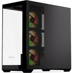 KRUX Exo Black Gaming Midi Tower Κουτί Υπολογιστή RGB με Πλαϊνό Παράθυρο